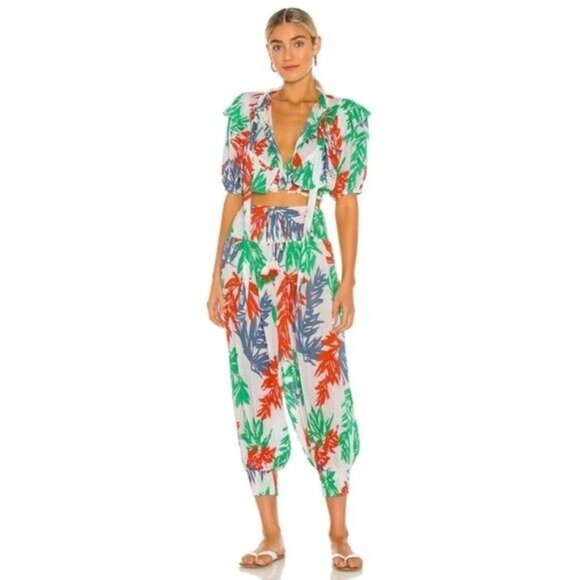 Place Nationale Saint Georges Top & Carcans Tropical Pant Set - Picture 1 of 13
